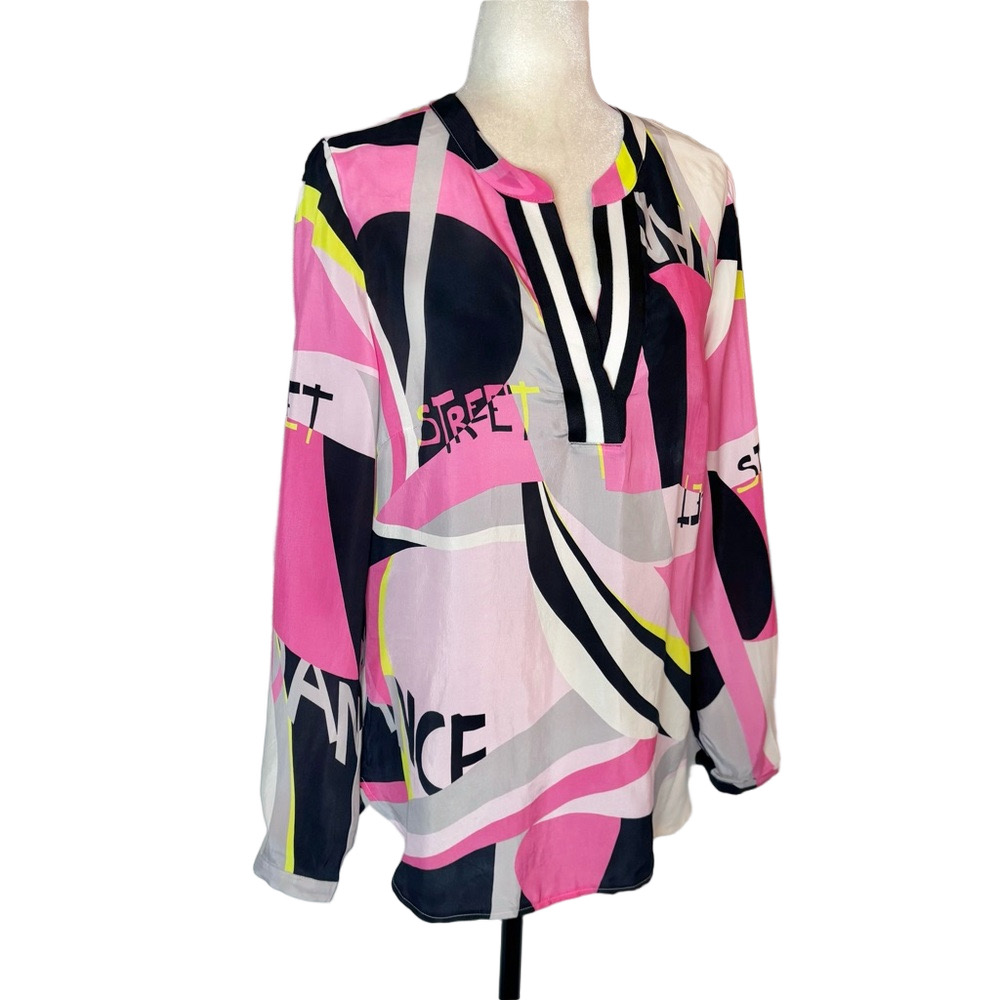 Tuzzi geometric print blouse